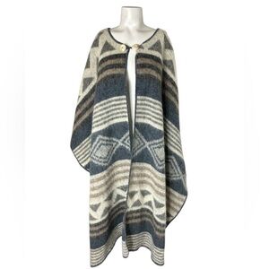 Vintage Icewear Wool Poncho Made in Iceland